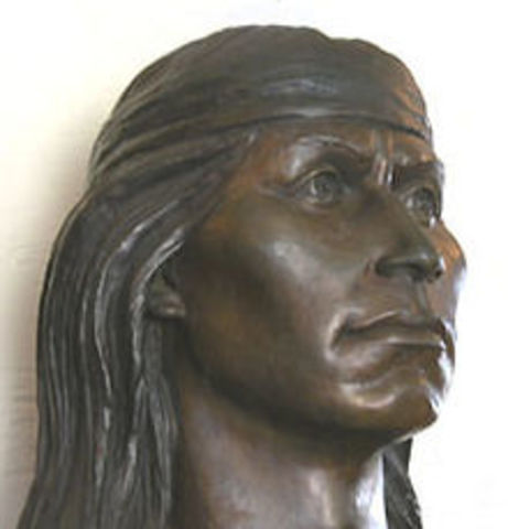 Cochise signs a peace treaty with the American Govenrment