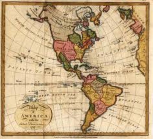 German map maker named new continent, "America," Amerigo Vespucci