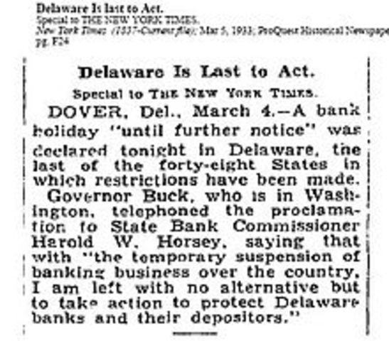 The Emergency Banking Act