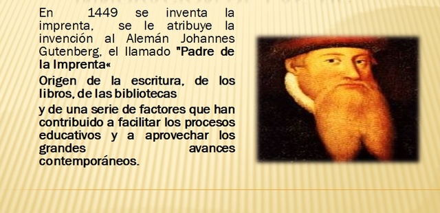 INVENCIÓN DE LA IMPRENTA