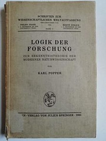 1st Book, Logik der Forschung (The Logic of Scientific Discovery)