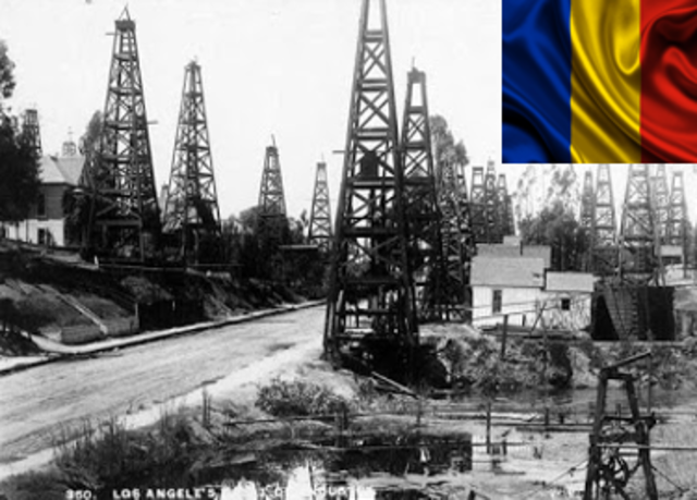 Primeras explotaciones industriales de petróleo en Rumanía.