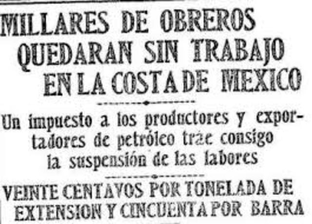 Produccion de crudo es cuadruplicada y aplicacion de impuesto de 20 centavos