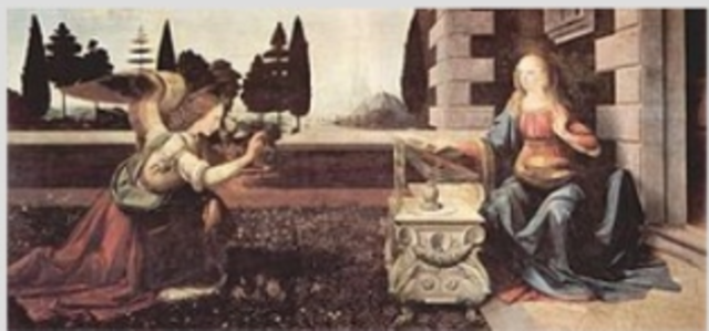 Paisaje La Anunciacion. 1472-1475