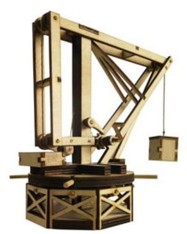 Reproduccion de la grua de Leonardo