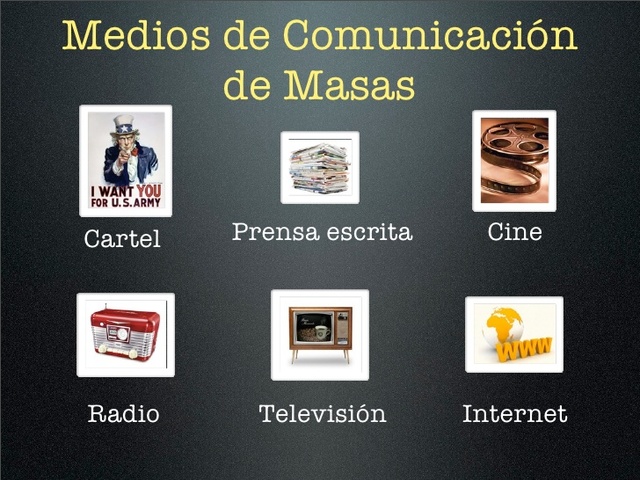 Medios de comunicación de masas (radio, televisión)
