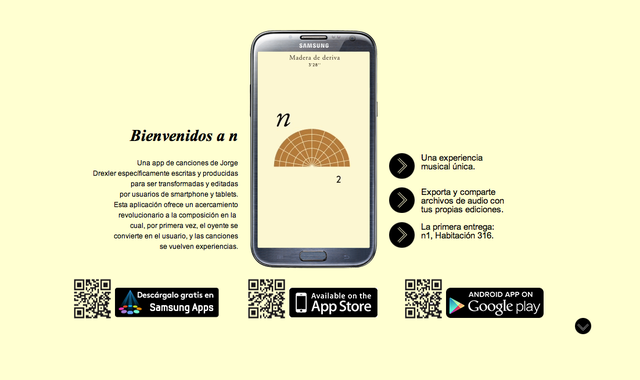 Jorge Drexler : Madera Deriva: App Android "n"