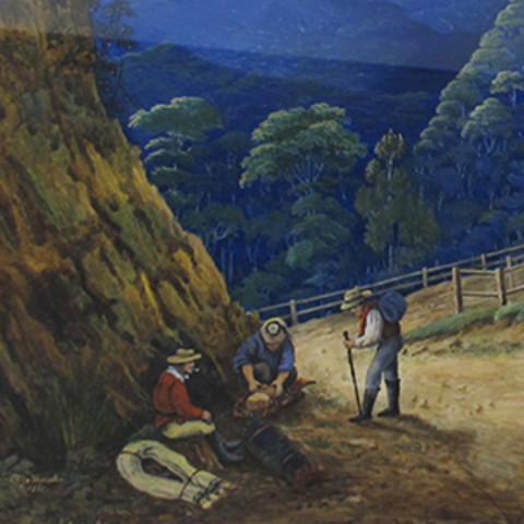 Gregory Blaxland, Bill Wentworth And Bill Lawson Cross The Blue Mountains