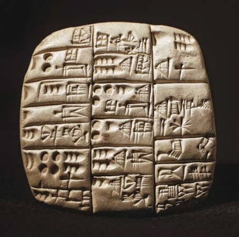 ข้อที่ 3 ตัวอักษรของชาวสุเมเรียน