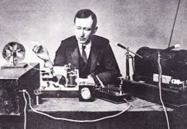 el primer enlace radio telegráfico