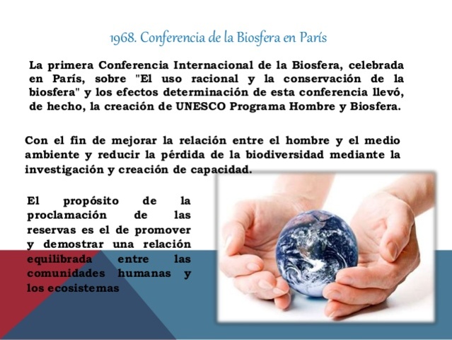Conferencia de la Biosfera (París, Francia)