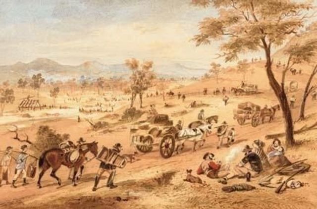 Victorian gold rush starts.