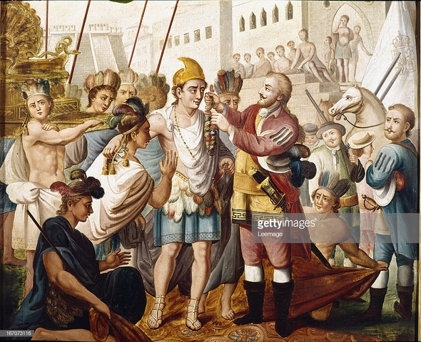 Meeting of Cortes and Montezuma