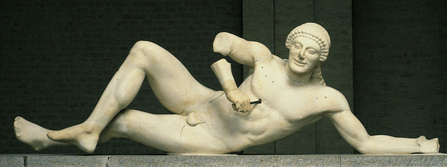 Sculpture from the West pediment of the Temple of Aphaia, Aegina (Ancient Greek)