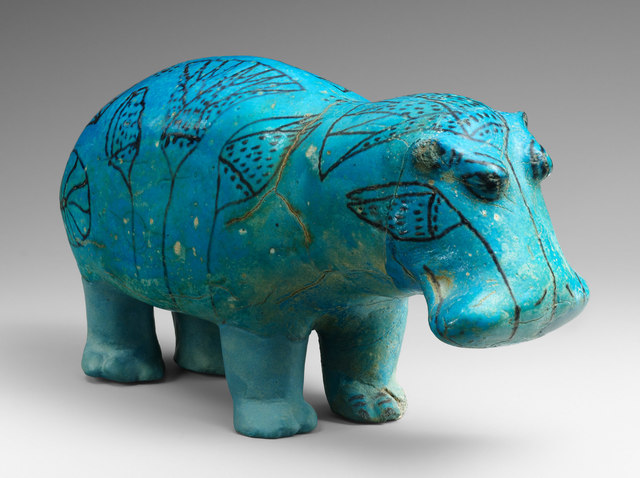 Name: Standing Hippopotamus. Period: Ancient Egypt. Date:1961–1878 B.C.E.