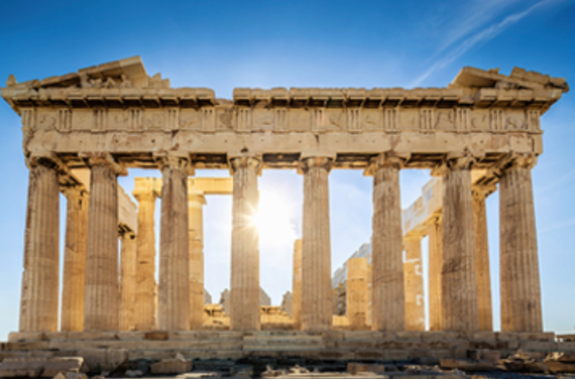 The Parthenon made by Phidias, Ictinus, and Callicrates in the High Classical Period (ca. 447 - 432 BCE)