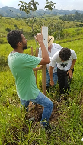 Instalação do pluviômetro