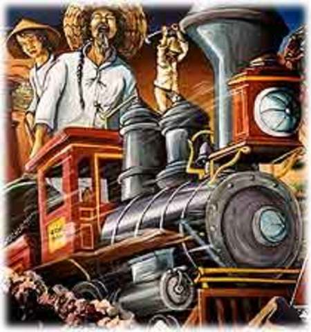 The transcontinental railway was completed