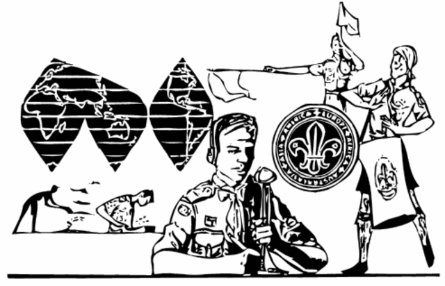 Primer Jamboree en el aire (JOTA).