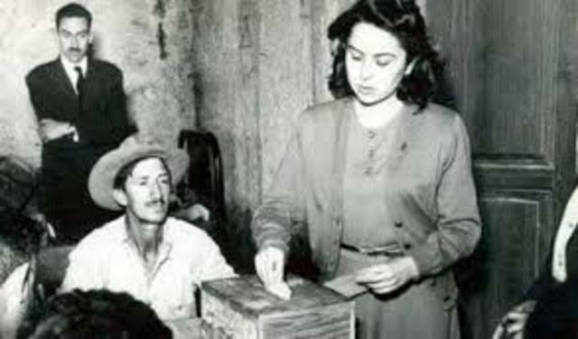 1953, Voto de la mujer