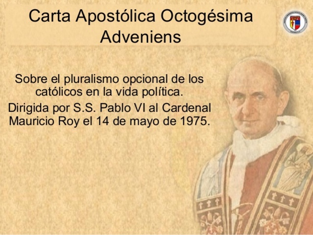 OCTOGESIMA ADVENIENS