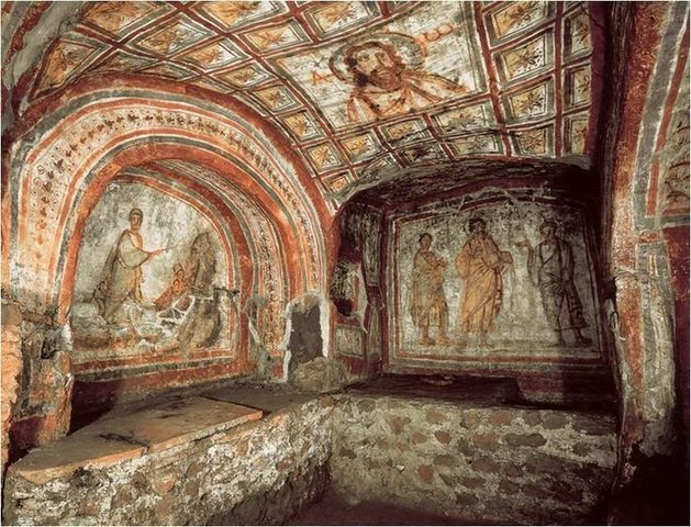 Cubiculum of Leonis, Catacomb of Commodilla (Byzantine Art)