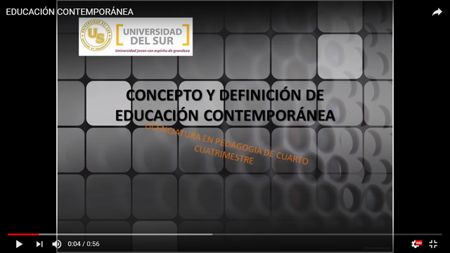 LA EDUCACIÓN  CONTEMPORÁNEA