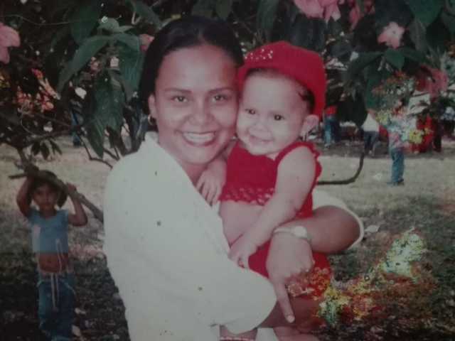 With my mom in Santo Domingo
