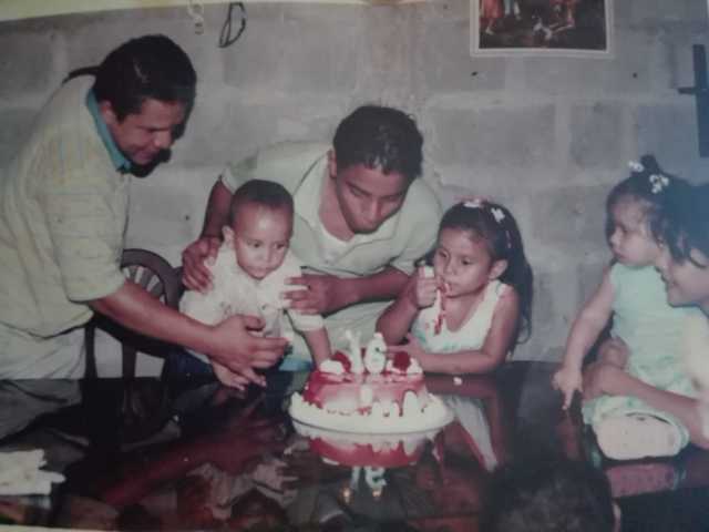 Celebrating my cousin's birthday