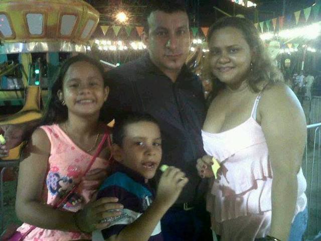 Walking with my family at ten years old