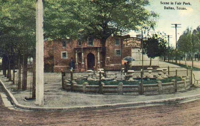 First Fair Park replica of the Alamo razed