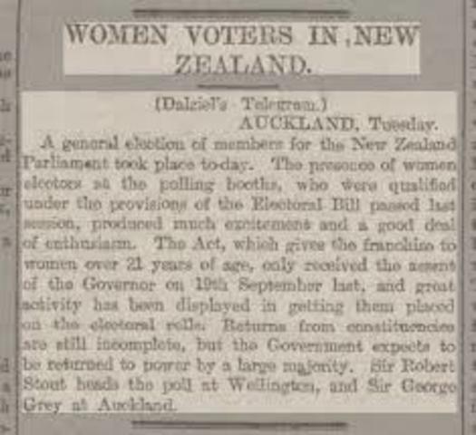 New Zealand: Election Act (September 19th, 1893)
