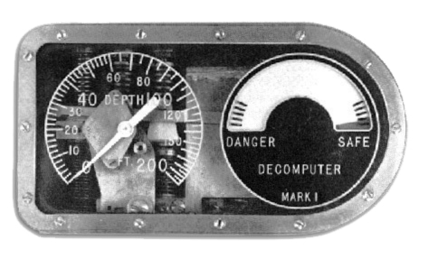 1° Computador de mergulho analógico