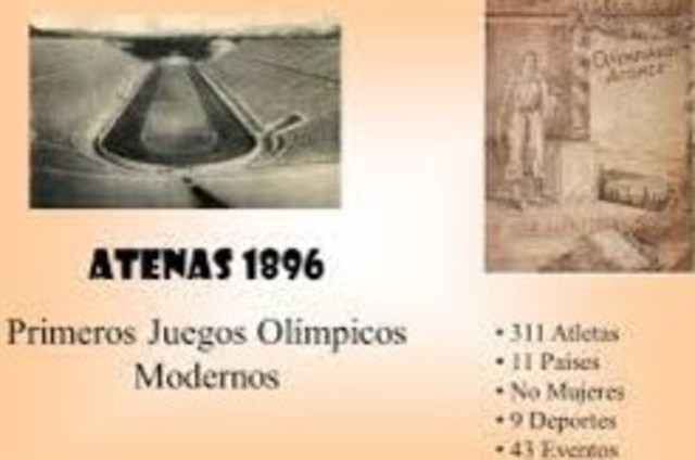 PRIMEROS JUEGOS MODERNOS EN ATENAS