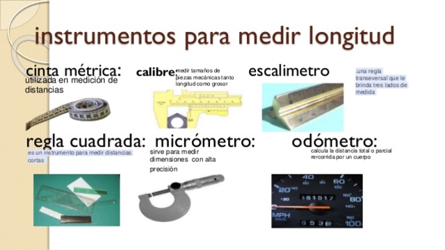 ¿Actualmente qué instrumentos usamos para medir longitudes?