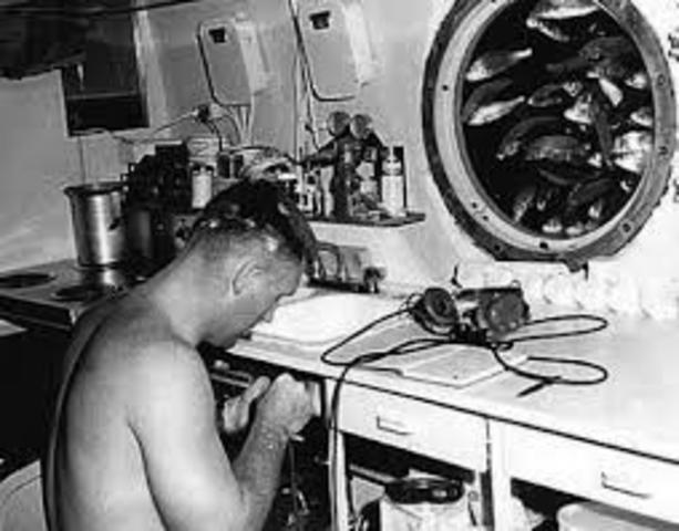 1° Comunicação aqua-espacial!