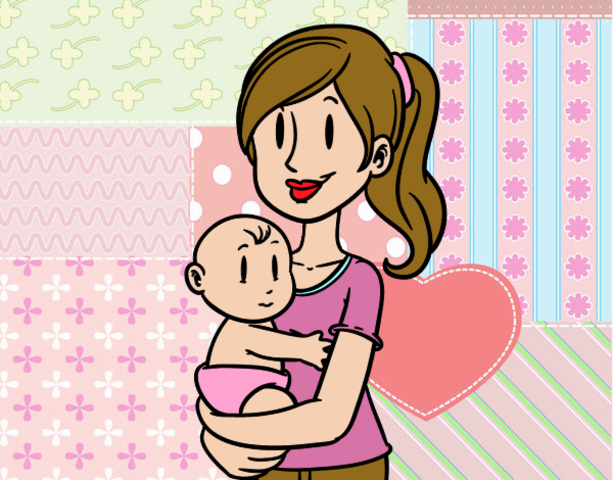 my first daugther was born