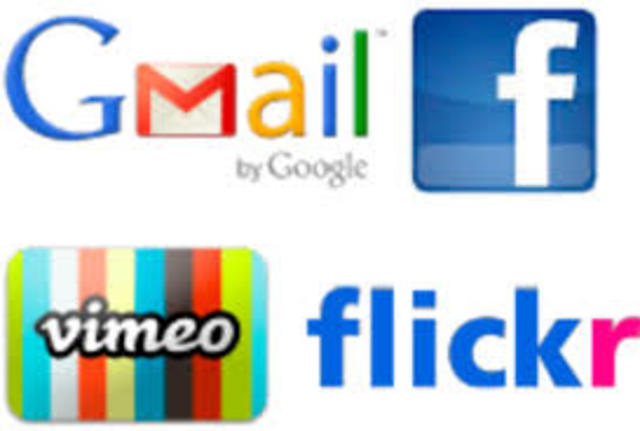 Facebook,Gmail y Flickr