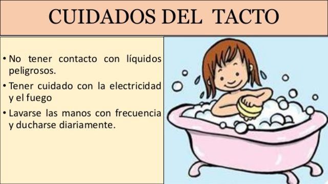Cuidados del sentido del tacto