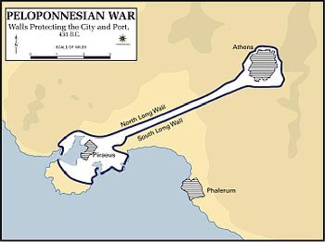 Key events of the First Peloponnesian War in 460BCE