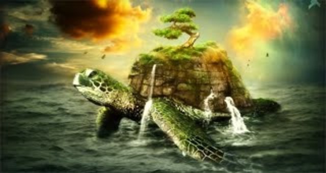 The Iroquois people orally write "The World on the Turtle's Back"