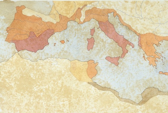 Romans gain dominant power over Greeks