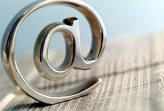 When the "@" sign was invented