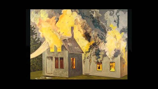 Burning house