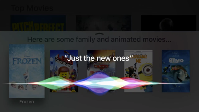 SIRI added to Apple TV, 2015