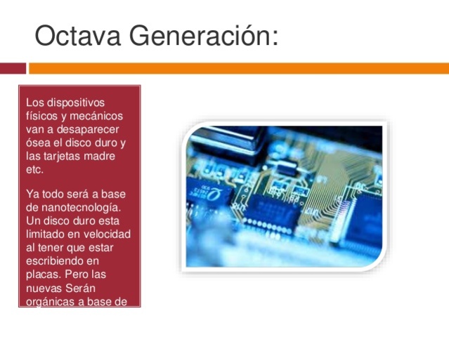 OCTAVA GENERACIÓN DE LA COMPUTADORA