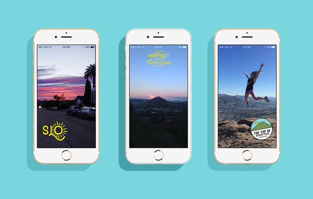 Geo-filters in Snapchat