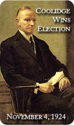 President Coolidge is elected