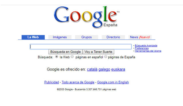 GOOGLE EN EL 2001-2003