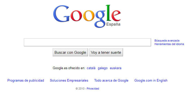 GOOGLE EN EL 2010
